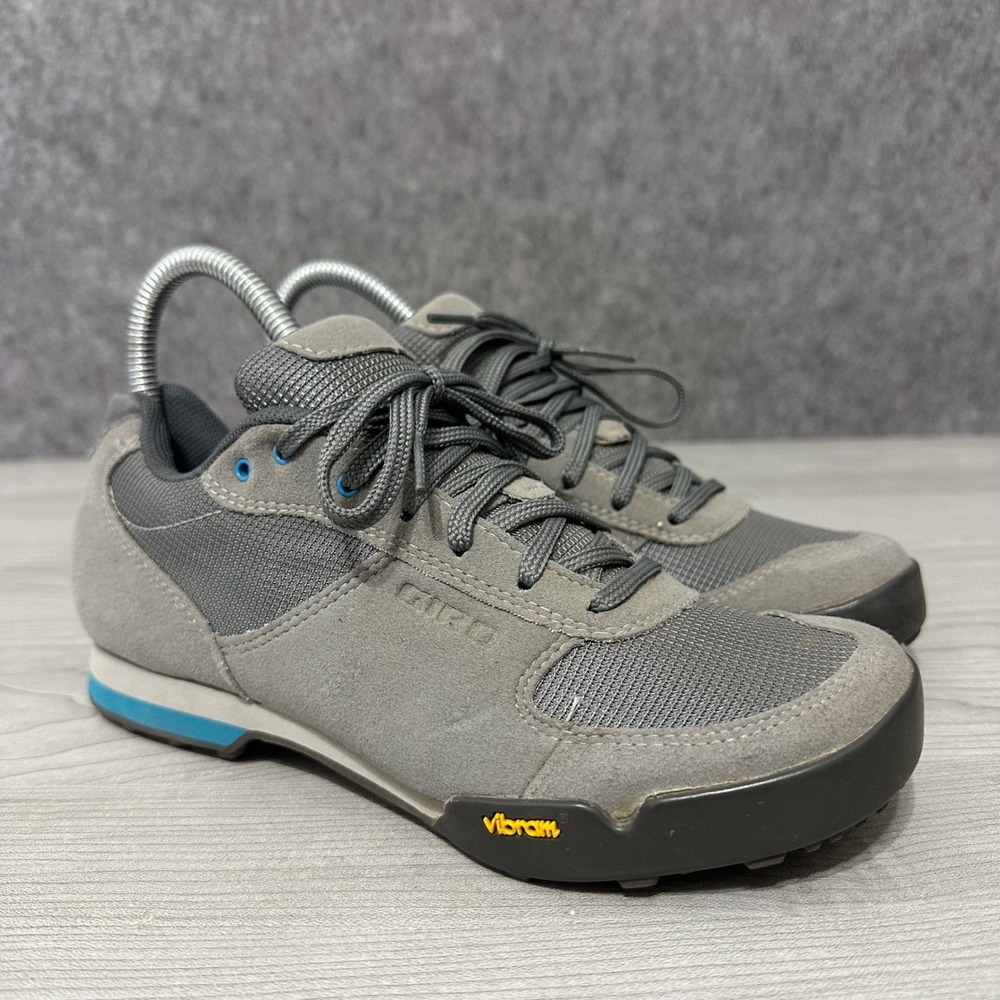 Giro Petra VR Womens Cycling Shoes Titanium Blue Jewel Vibram Size 6.5 EU 38